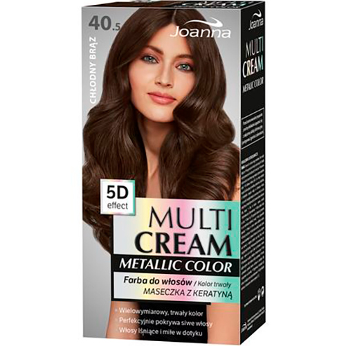 Joanna Краска для волос Multi Cream Color Metallic № 40.5 Холодний коричневий