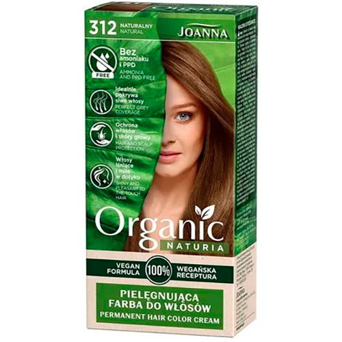 Joanna Безаммиачная крем-краска для волос Naturia Organic № 312 Натуральний