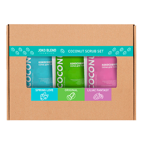 Joko Blend Набор кокосовых скрабов для тела Set of 3