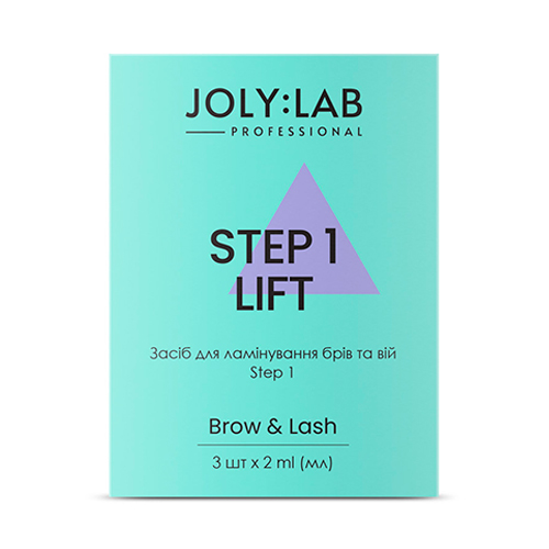 Joly:Lab Средство для ламинирования бровей и ресниц Step 1