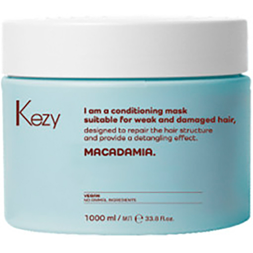 Kezy Маска для ослабленных и поврежденных волос Macadamia 1000 мл