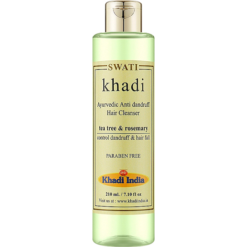 Khadi Swati Очищающий шампунь против перхоти с маслами чайного дерева и розмарина Ayurvedic
