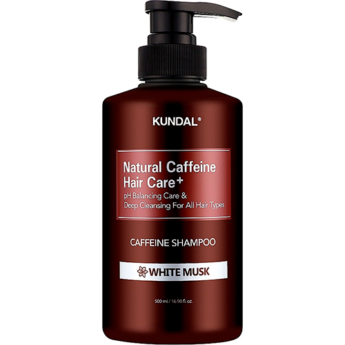 Kundal Шампунь против выпадения волос " White Musk" Natural Caffeine & Hair Care+