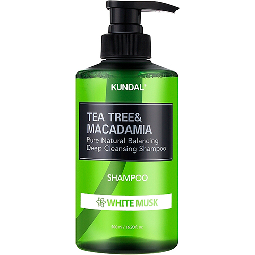 Kundal Балансирующий глубоко очищающий шампунь "White Musk" Tea Tree & Macadamia
