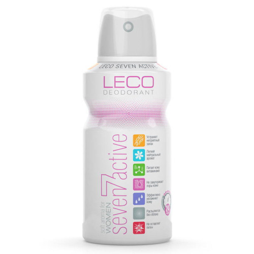 Leco Дезодорант-антиперспирант спрей женский Seven Active White