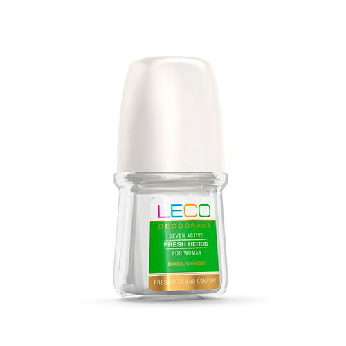 Leco Дезодорант-антиперспирант шариковый женский Fresh Herbs