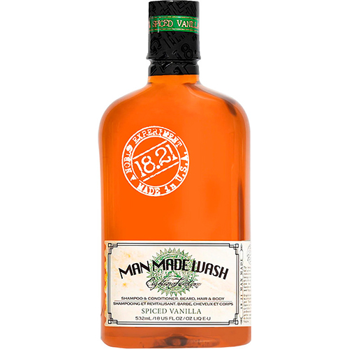 18.21 Man Made Мужской шампунь, гель для душа и кондиционер 3 в 1 Spiced Vanilla 532 мл