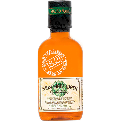 18.21 Man Made Мужской шампунь, гель для душа и кондиционер 3 в 1 Spiced Vanilla 