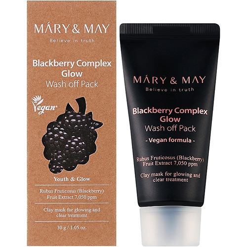 Mary&May Глиняная маска для лица с экстрактом ежевики