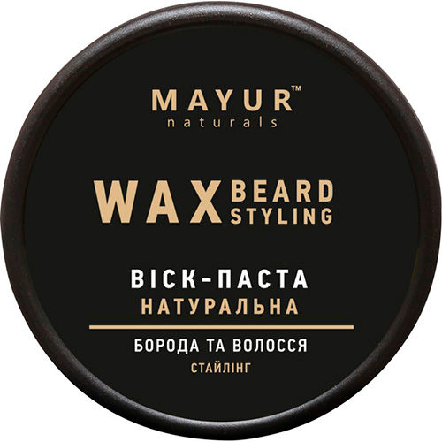 Mayur Натуральный воск-паста для стайлинга бороды и волос 