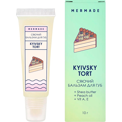 Mermade Сияющий бальзам для губ Kyivsky Tort