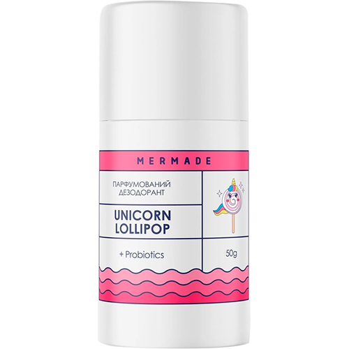 Mermade Парфюмированный дезодорант с пробиотиком Unicorn Lolipop