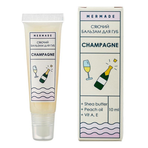 Mermade Сияющий бальзам для губ Champagne