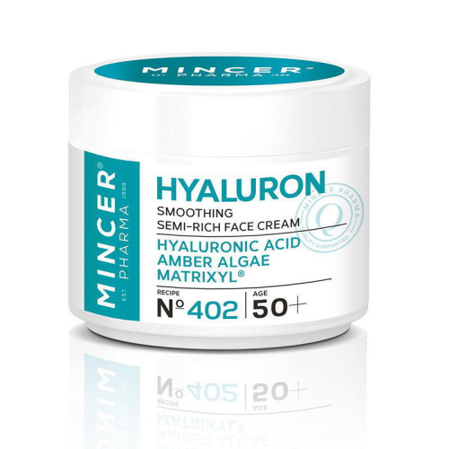 Mincer Pharma Разглаживающий крем для лица "Янтарные Водоросли" №402 Hyaluron