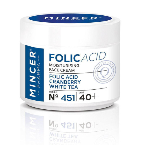 Mincer Pharma Увлажняющий крем для лица "Белый чай" №451 Folic Acid