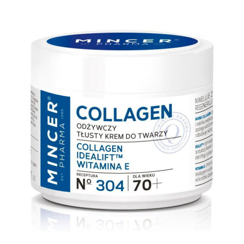 Mincer Pharma Питательный жирный крем для лица 70+ №304 Collagen