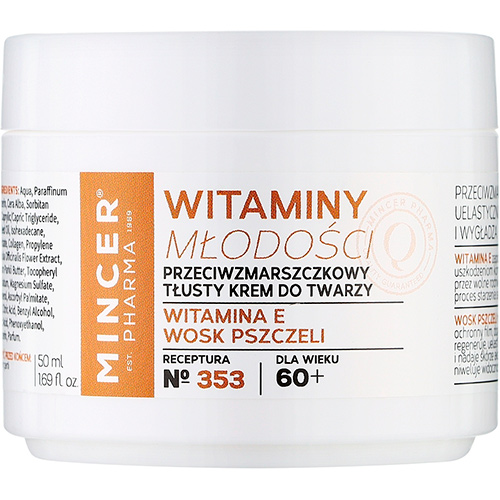 Mincer Pharma Крем для лица против морщин 60+ №353 Witaminy