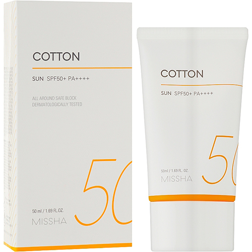 Missha Солнцезащитный крем для лица с бархатным финишем SPF50+ PA++++