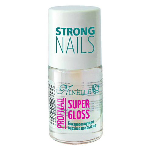 Ninelle Быстросохнущее верхнее покрытие Profnail Super Gloss