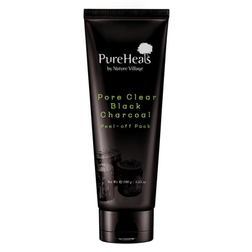 PureHeal's Маска-пленка для лица с черным углем для очищения пор от загрязнений
