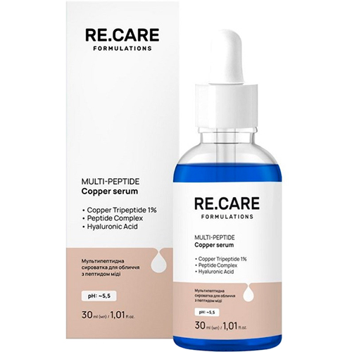 Re.Care Мультипептидная сыворотка для лица с пептидом меди