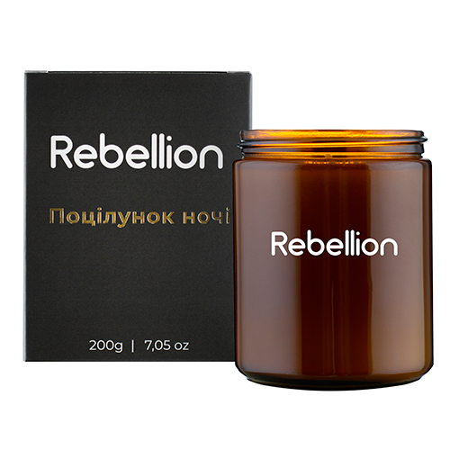 Rebellion Ароматическая свечка "Поцелуй ночи" 200 гр