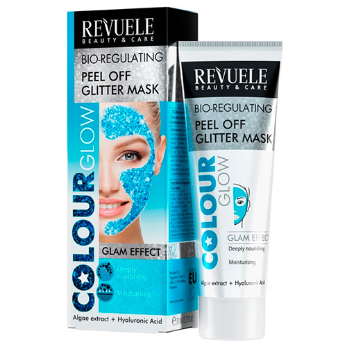 Revuele Голубая биорегулирующая маска-пленка для лица Color Glow