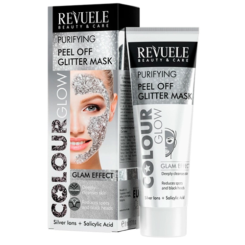 Revuele Серебряная очищающая маска-пленка для лица Color Glow