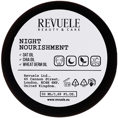 Revuele Питательный ночной крем для лица Vegan & Organic