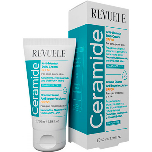 Revuele Ежедневный крем для лица против пятен Ceramide Anti-Blemish SPF 50