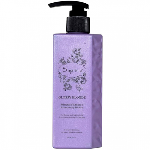 Saphira Нейтрализирующий желтизну шампунь для волос Glossy Blonde 250 мл
