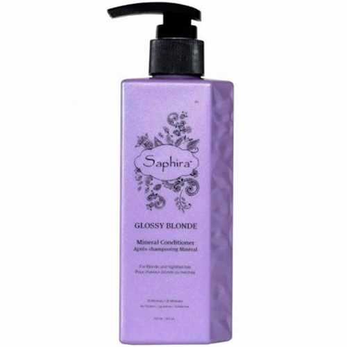 Saphira Нейтрализирующий желтизну кондиционер для волос Glossy Blonde 250 мл