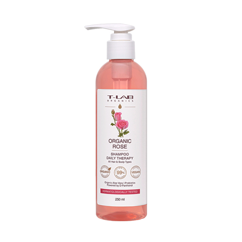 T-Lab Pфrofessional Укрепляющий шампунь для всех типов волос Organic Rose