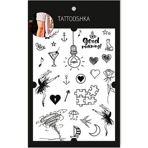 Tattooshka Большое временное тату "Доброе утро"