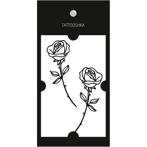 Tattooshka Временное тату "Две маленькие розы"