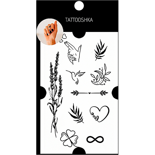 Tattooshka Временное тату "Нежные мини-тату"