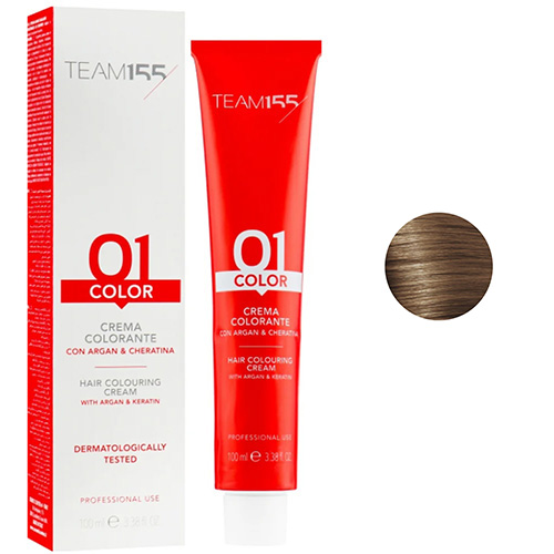 Team155 Краска для волос Crema Colorante 6.3 Темний блонд золото