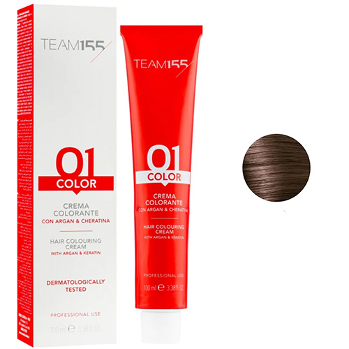 Team155 Краска для волос Crema Colorante 5.3 Світло каштановий золото