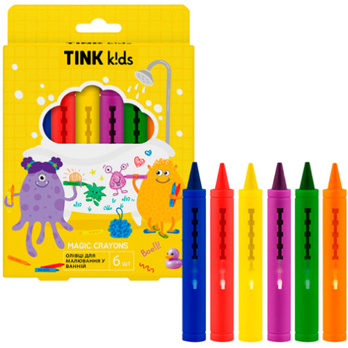 Tink Карандаши для рисования в ванной Magic Crayons