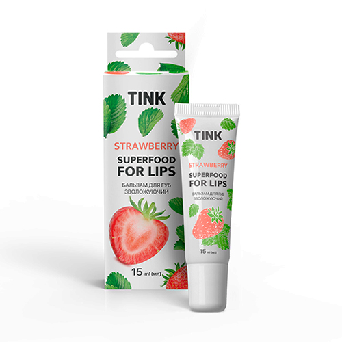 Tink Мерцающий бальзам для губ Strawberry
