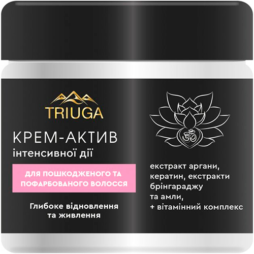 Triuga Крем-актив для поврежденных и окрашенных волос "Глубокое восстановление и питание"