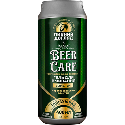Beer Care Мужской пивной гель для умывания 2в1 "Тонизирующий"