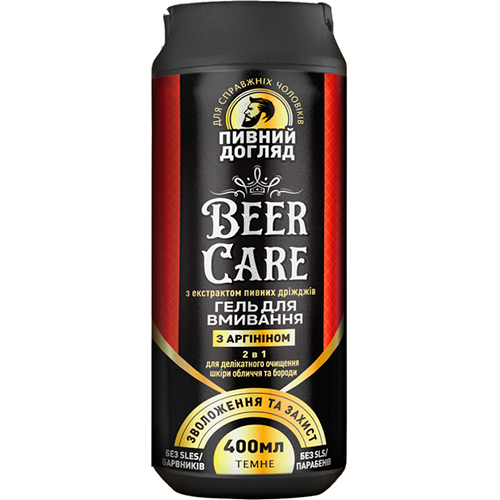 Beer Care Мужской пивной гель для умывания 2в1 "Увлажнение и Защита"