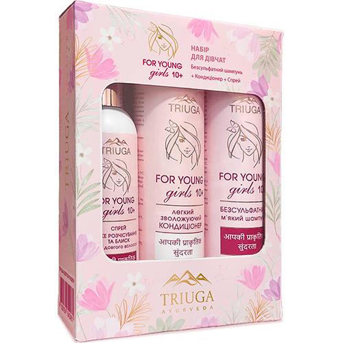 Triuga Детский подарочный набор для ухода за волосами For Young Girls 10+