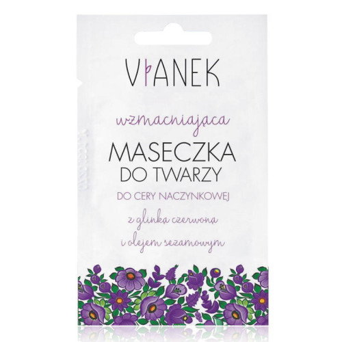 Vianek Укрепляющая маска для лица с экстрактом красной глины и кунжутным маслом